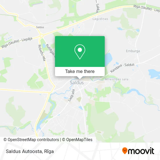 Saldus Autoosta map