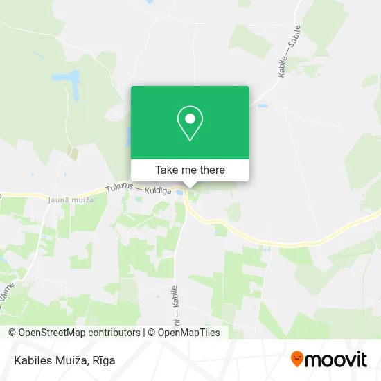 Kabiles Muiža map