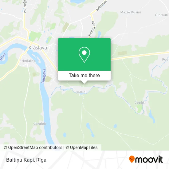 Baltiņu Kapi map