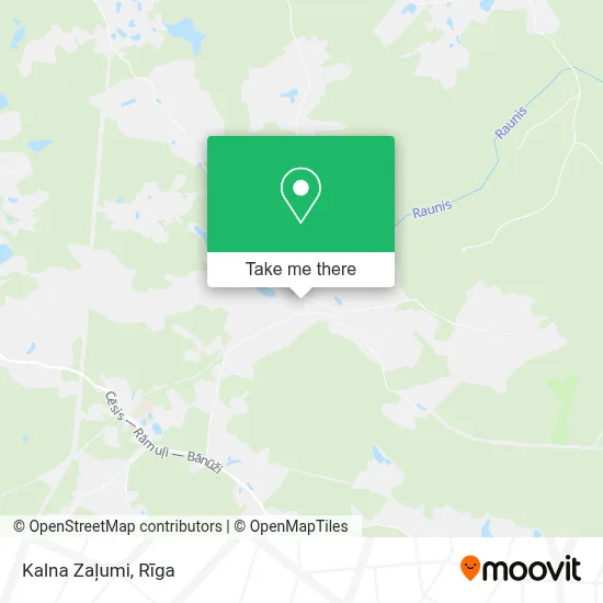 Kalna Zaļumi map