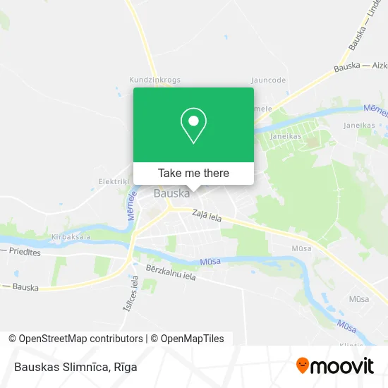 Bauskas Slimnīca map