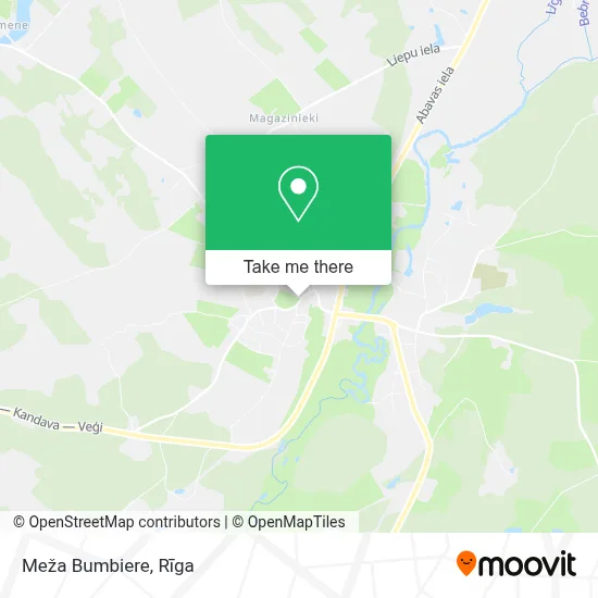 Meža Bumbiere map