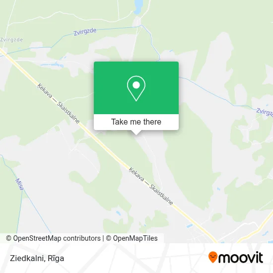 Ziedkalni map