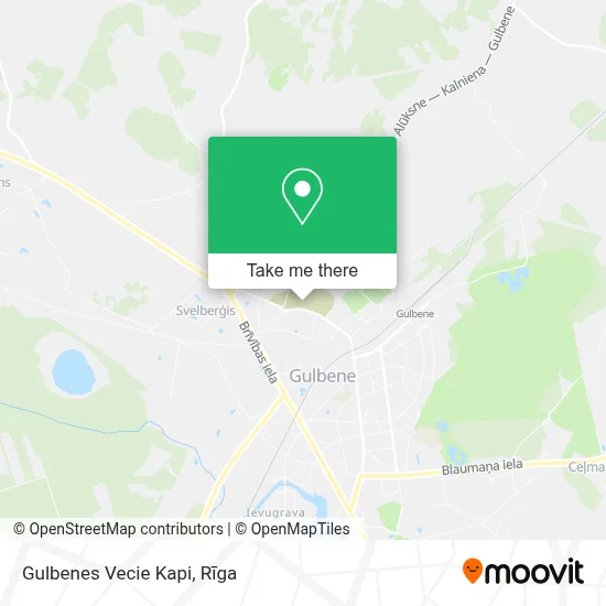 Gulbenes Vecie Kapi map