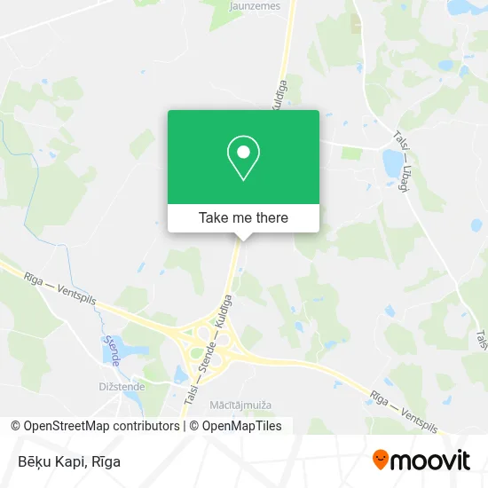 Bēķu Kapi map