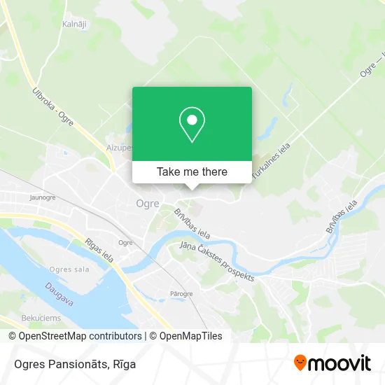 Ogres Pansionāts map