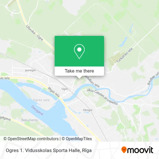 Ogres 1. Vidusskolas Sporta Halle map