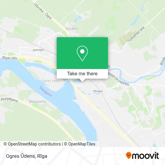 Ogres Ūdens map