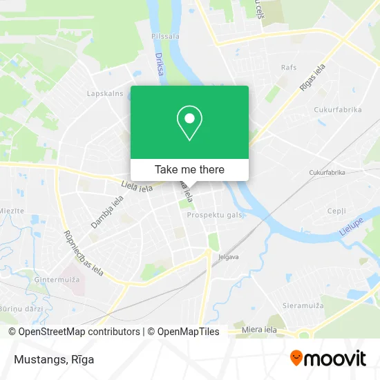 Mustangs map