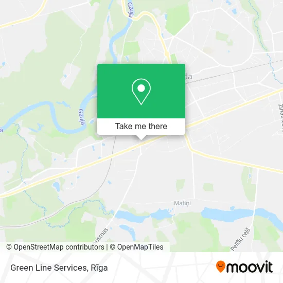 Green Line Services map