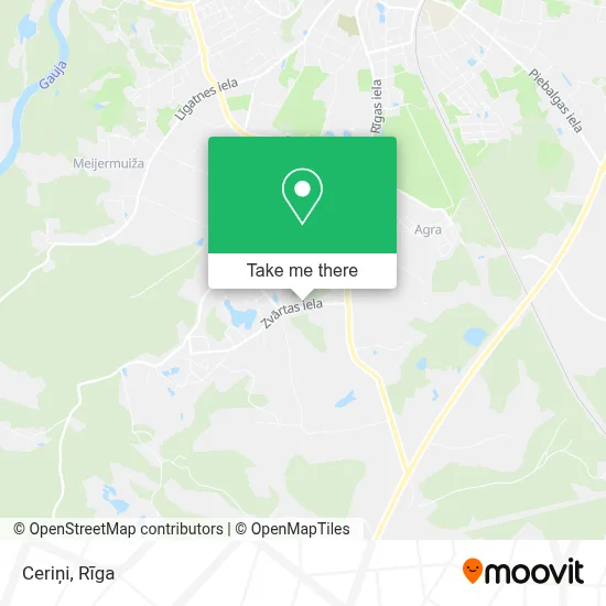 Ceriņi map