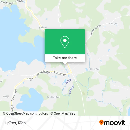 Upītes map