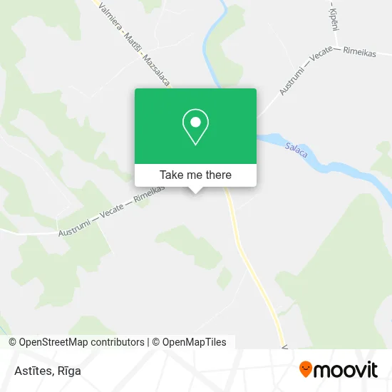 Astītes map