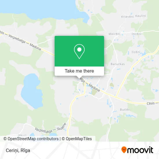 Ceriņi map