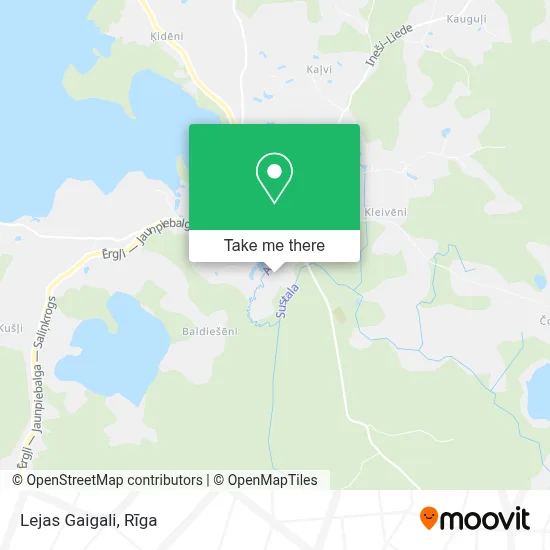 Lejas Gaigali map