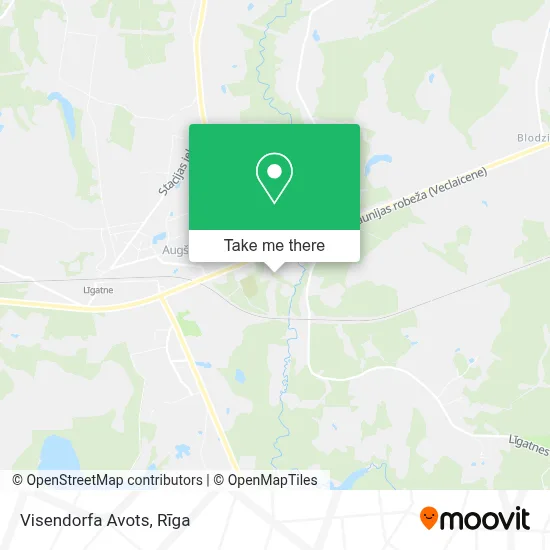 Visendorfa Avots map