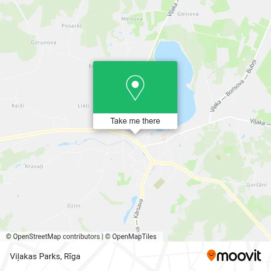Viļakas Parks map