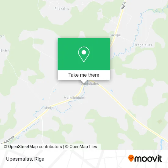 Upesmalas map