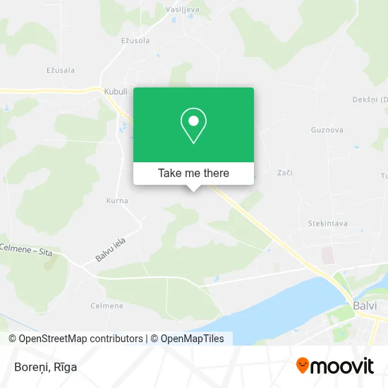 Boreņi map