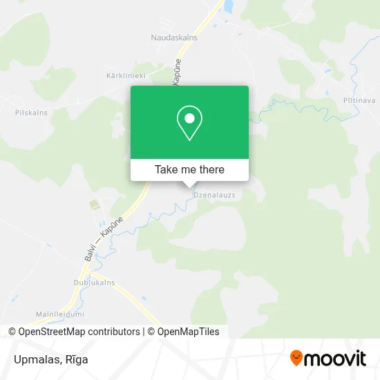Upmalas map