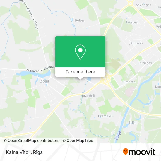 Kalna Vītoli map