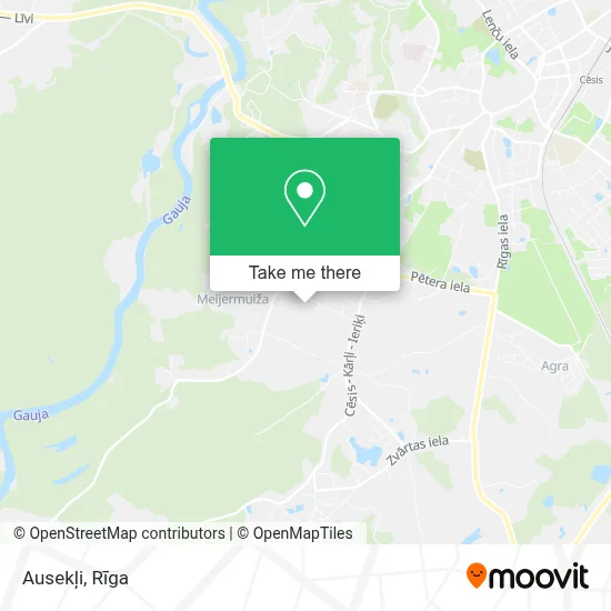 Ausekļi map