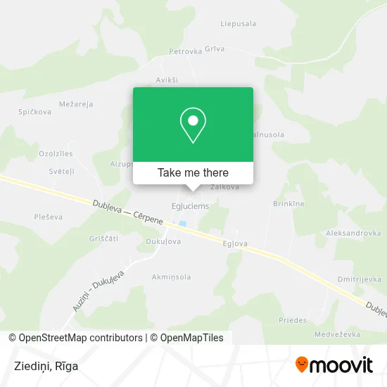 Ziediņi map