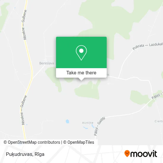 Puķudruvas map