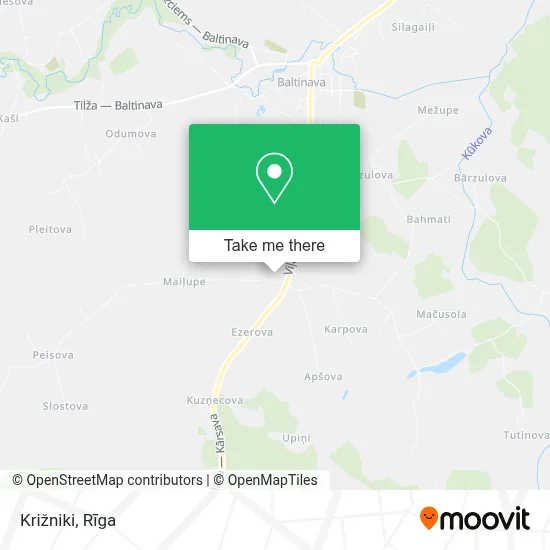 Križniki map