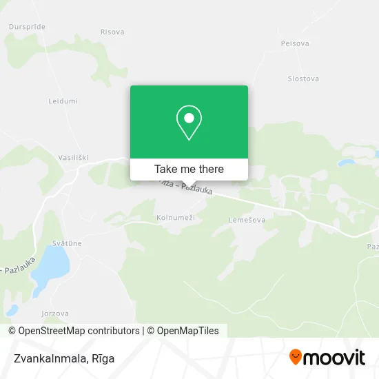 Zvankalnmala map