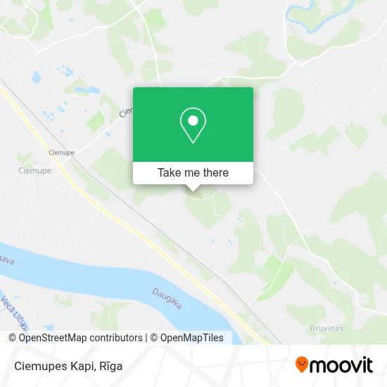 Ciemupes Kapi map
