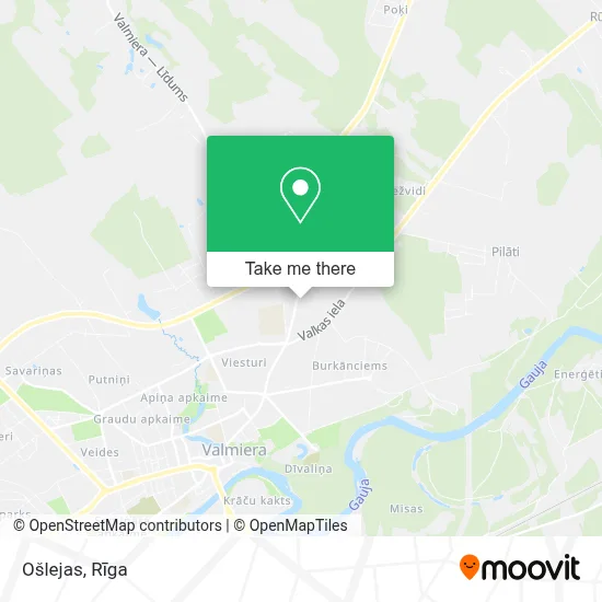 Ošlejas map