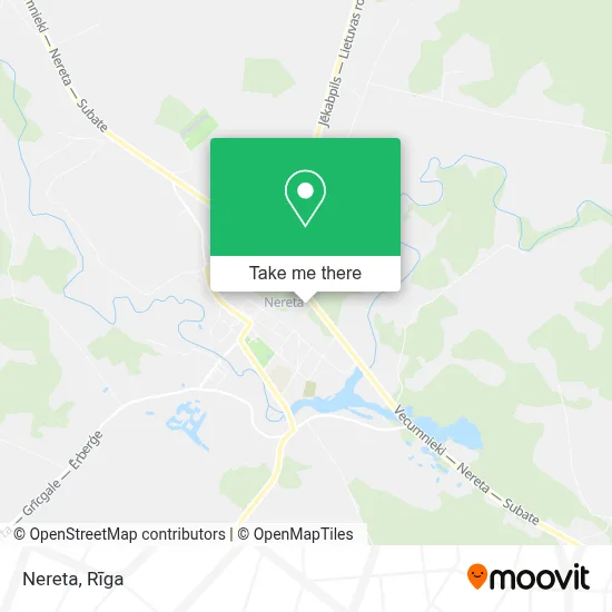 Nereta map