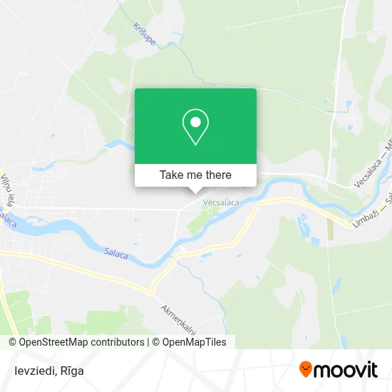 Ievziedi map