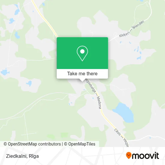 Ziedkalni map