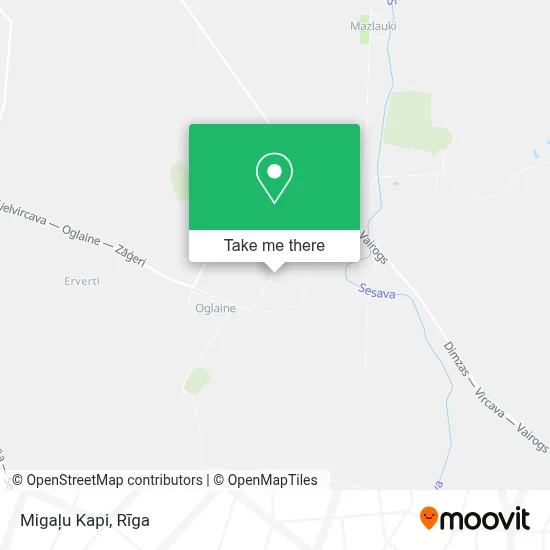 Migaļu Kapi map