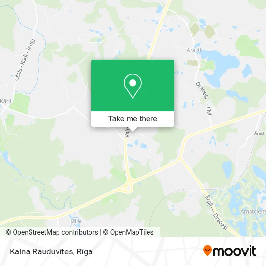 Kalna Rauduvītes map