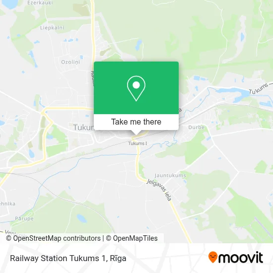 Railway Station Tukums 1 map