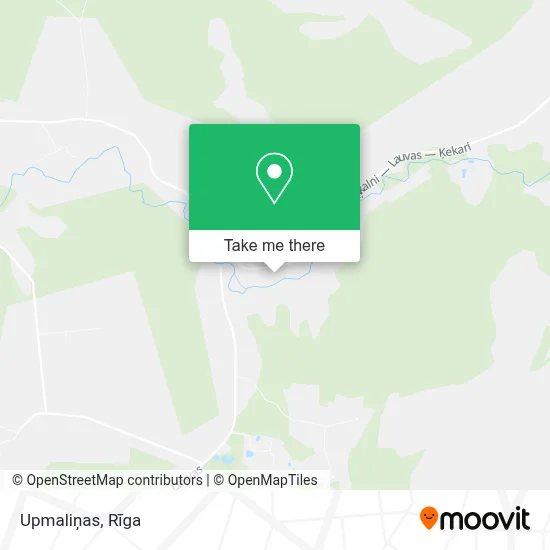 Upmaliņas map