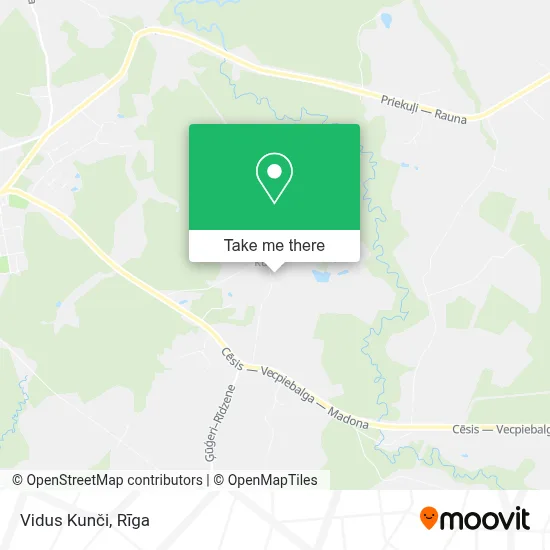Vidus Kunči map