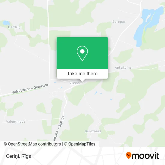 Ceriņi map