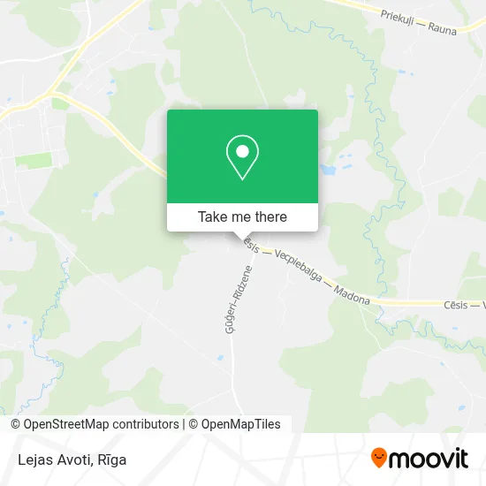 Lejas Avoti map
