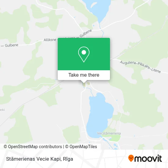Stāmerienas Vecie Kapi map