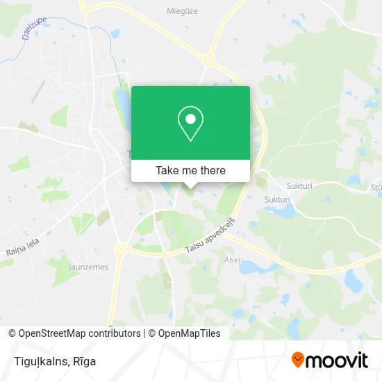 Tiguļkalns map