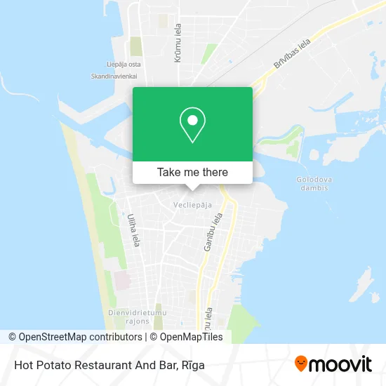Hot Potato Restaurant And Bar map