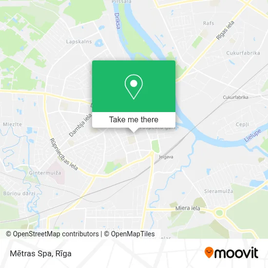 Mētras Spa map