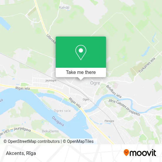 Akcents map