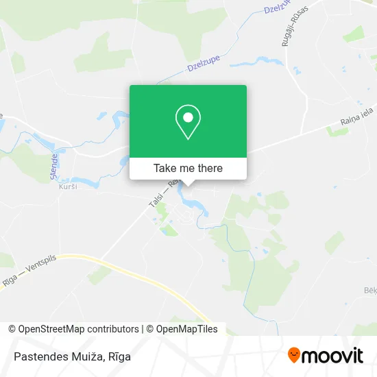 Pastendes Muiža map