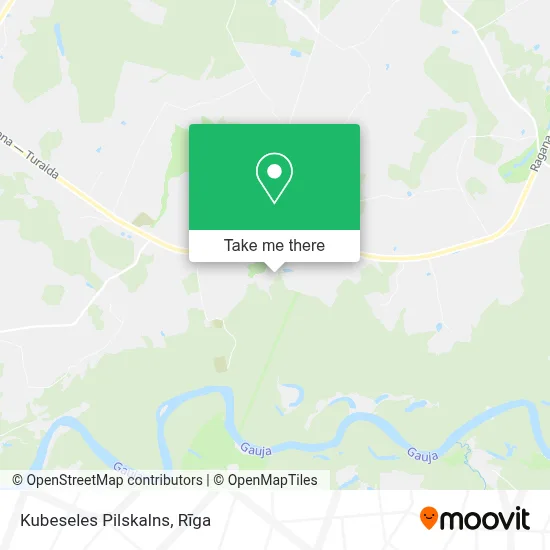 Kubeseles Pilskalns map