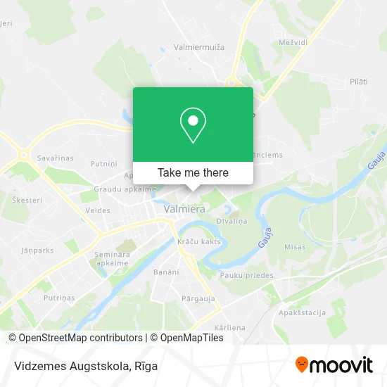 Vidzemes Augstskola map